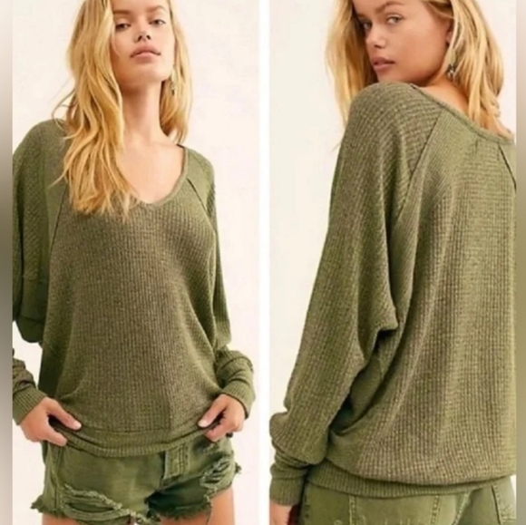 Free People Tops - NWT Free People Santa Clara Thermal Top